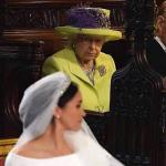 Bitter queen wedding meme angry loooking hiving meghan markle th