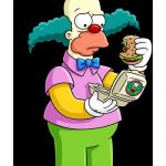 Unimpressed Krusty 3 | WHEN YOU REALIZE; BART IS AN ANTHROPOMORPHIC BUTTERFINGER WRAPPER | image tagged in krusty,krusty the clown - angry,unimpressed,krusty burger | made w/ Imgflip meme maker