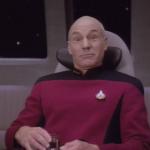 Captain Picard, star trek, outer space, intergalactic, space ali meme
