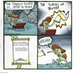 the scroll of NYEH | fortnite sucks | image tagged in the scroll of nyeh | made w/ Imgflip meme maker