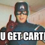 Captain America PSA | SO ONLY YOU GET CARTED AT KIRIN | image tagged in captain america psa | made w/ Imgflip meme maker