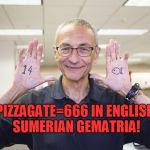 John Podesta | PIZZAGATE=666 IN ENGLISH SUMERIAN GEMATRIA! | image tagged in john podesta | made w/ Imgflip meme maker