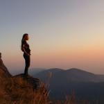 Girl on a Mountain