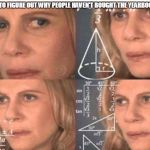 Confused Math Lady | TRYING TO FIGURE OUT WHY PEOPLE HAVEN'T BOUGHT THE YEARBOOK YET? | image tagged in confused math lady | made w/ Imgflip meme maker