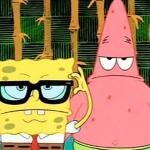 spongebob patrick glasses meme