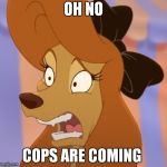 Mind Blown Dixie | OH NO; COPS ARE COMING | image tagged in mind blown dixie | made w/ Imgflip meme maker