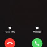 incoming call template