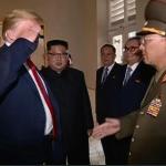 Trump salutes North Korean officer