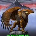 Revolution gryphon | PERMITTING EVIL; IS THE SAME AS PERPETRATING EVIL | image tagged in revolution gryphon | made w/ Imgflip meme maker