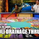 I'd like to solve the puzzle! | I'D LIKE TO SOLVE... " RAVIOLI DRAINAGE THRUSTER" | image tagged in wheel of fortune,nonsense | made w/ Imgflip meme maker