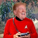 Trump Red-Shirt Space Force meme
