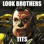 Vay Hek | LOOK BROTHERS; TITS | image tagged in vay hek | made w/ Imgflip meme maker