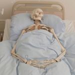 Skeleton in bed | MY NEIGHBOR JUST YELLED AT HER KIDS SO LOUD; THAT EVEN I BRUSHED MY TEETH AND WENT TO BED | image tagged in skeleton in bed,neighbors | made w/ Imgflip meme maker