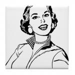 classic 1950s woman clip art 
