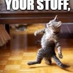 Like a Boss Kitty  | STUTTIN' YOUR STUFF, ON YOUR 23RD! | image tagged in like a boss kitty | made w/ Imgflip meme maker