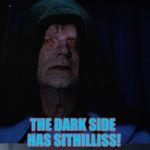 Every once in awhile I wake up and ask, "wtf" Lucas?   | JEDI CONTRACT METACHLORINES TO CONTROL THE FORCE; THE DARK SIDE HAS SITHILLISS! | image tagged in bad pun emporer | made w/ Imgflip meme maker