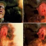 Indiana Jones face melt