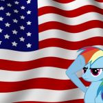 Happy Independence Day! | image tagged in memes,america,american flag,independence day,holiday,ponies | made w/ Imgflip meme maker