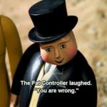 The fat Controller Laughed