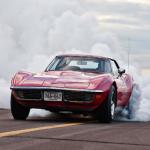 Corvette burning rubber meme