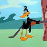Daffy Duck, rifle, Patolino, Espingarda