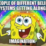 spongebob rainbow Meme Generator - Imgflip