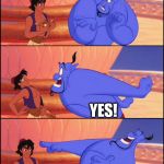 Genie no way | DID YOU REALLY JUST COME OUT OF THIS? YES! AND YOU THOUGH DIRECTV WAS THE ONLY WAY TO GET A GENIE! | image tagged in genie no way | made w/ Imgflip meme maker