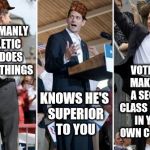 Alpha Man Ryan | HAS A MANLY ATHLETIC ASS, DOES MANLY THINGS; VOTES TO MAKE YOU A SECOND CLASS  CITIZEN IN YOUR OWN COUNTRY; KNOWS HE'S SUPERIOR TO YOU | image tagged in paul ryans big republican jock butt,scumbag,paul ryan,paul ryan butt,paul ryan ass,homophobic | made w/ Imgflip meme maker