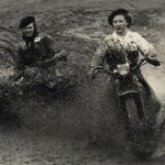Motorcycles in mud