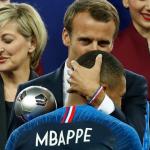 Mbappe Macron and a buggy flag meme