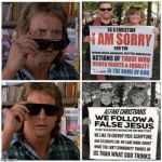 They Live Christians  | WAKE UP!!! | image tagged in they live,wake up,fake christians,roddy piper,memes | made w/ Imgflip meme maker