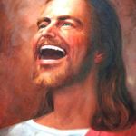 Laughing Jesus | IF THERE WEREN'T ANY CHRISTIANS IN AMERICA; ILLEGAL CHRISTIANS WOULDN'T COME INTO THE COUNTRY | image tagged in laughing jesus,jesus,christians,illegals,murica,jesus christ | made w/ Imgflip meme maker