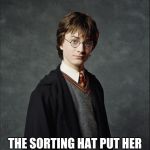 Harry Potter | YOUR MAMA'S SO FAT; THE SORTING HAT PUT HER IN THE HOUSE OF PANCAKES | image tagged in harry potter | made w/ Imgflip meme maker