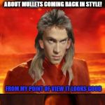 Revenge of The Mullet | ANAKIN, PALPATINE LIED TO YOU ABOUT MULLETS COMING BACK IN STYLE! FROM MY POINT OF VIEW IT LOOKS GOOD; WELL THEN YOU ARE LOST!!! | image tagged in then you are lost,funny memes,starwars,mullet | made w/ Imgflip meme maker