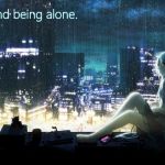 I don't mind being alone. Really. | I don't mind being alone. No, really. | image tagged in hatsune miku,anime,city,night,lonely,sad | made w/ Imgflip meme maker