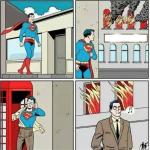 Superman ignore Meme Template
