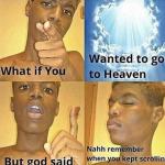 But god Said meme meme