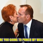Fascist Love | WHEN ARE YOU GOING TO PUNCH MY WALL, TONY? | image tagged in fascist love | made w/ Imgflip meme maker