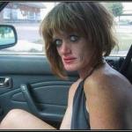 Ugly meth heroin addict Prostitute hoe in car
