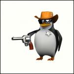 Shut up penguin gun meme