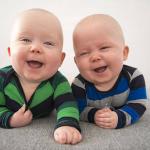 Laughing twins