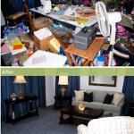 clean house before and after