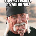 hulk chin | HOW MANY CHINS DO YOU CHECK? | image tagged in hulk chin | made w/ Imgflip meme maker
