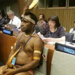 President of Papua New Guinea at the UN meme