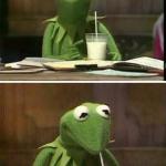 Kermit drinking milk meme