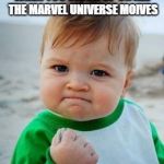Awesome Kid | WHEN YOU CATCH UP ON ALL THE MARVEL UNIVERSE MOIVES | image tagged in awesome kid | made w/ Imgflip meme maker