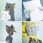 Tom and Jerry custard pie meme