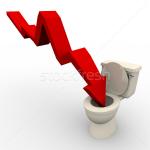 Flushed down the toilet