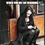 Goth texting | BEING A GOTH ISN’T ALL THAT BAD. 
AT LEAST YOU DON’T HAVE TO SEPARATE YOUR CLOTHES WHEN YOU DO THE WASHING. | image tagged in goth texting | made w/ Imgflip meme maker