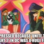 Anime Nazi Girl | DEPRESSED BECAUSE 'UNITE THE RIGHT 2' IN DC WAS A HUGE FLOP | image tagged in animenazi | made w/ Imgflip meme maker